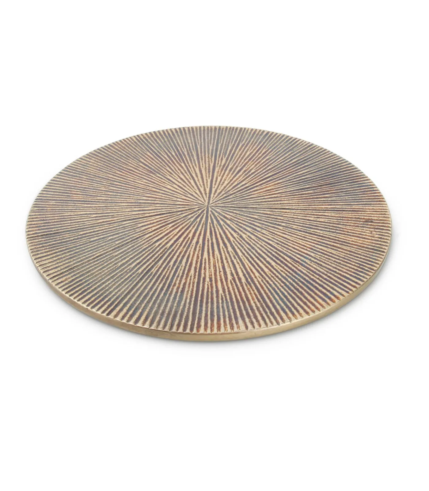 Sale Onderzetter 26cm geribbeld goud Charm - (x2) Keukenaccessoires