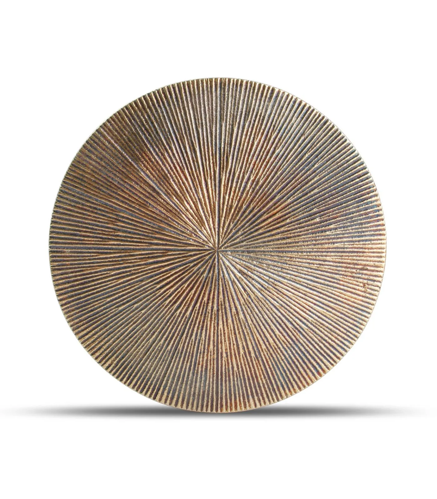 Hot Onderzetter 20cm geribbeld goud Charm - (x2) Keukenaccessoires