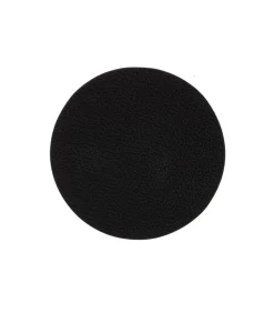 Sale Onderzetters - Vegan leer - Zwart / Cognac - dubbelzijdig - ø 10 cm - 6 stuks Keukenaccessoires