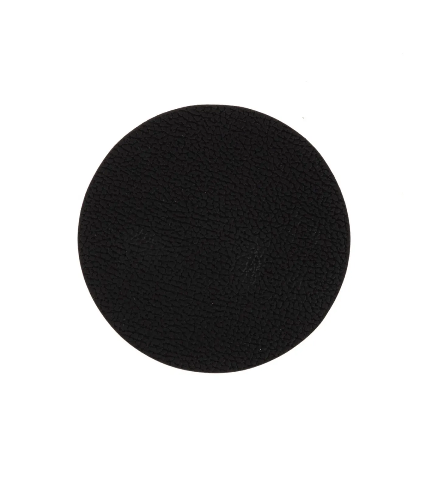 Sale Onderzetters - Vegan leer - Zwart / Cognac - dubbelzijdig - ø 10 cm - 6 stuks Keukenaccessoires