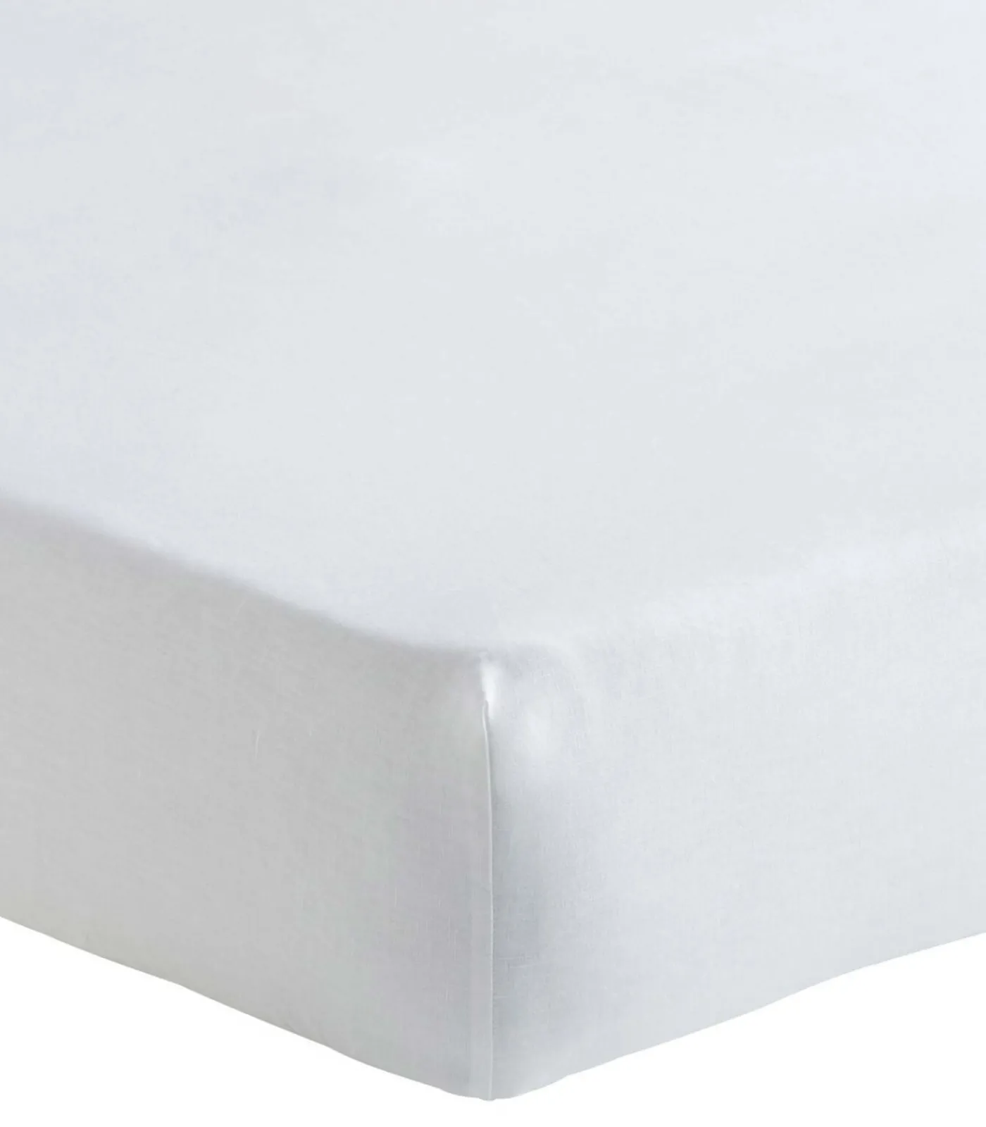 New Ontario - Effen hoeslaken in halflinnen Made in France Hoeslakens