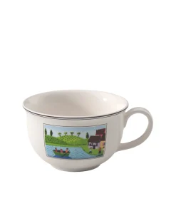 Discount Ontbijtkop XL Charm & Breakfast Design Naif Tafelgerei