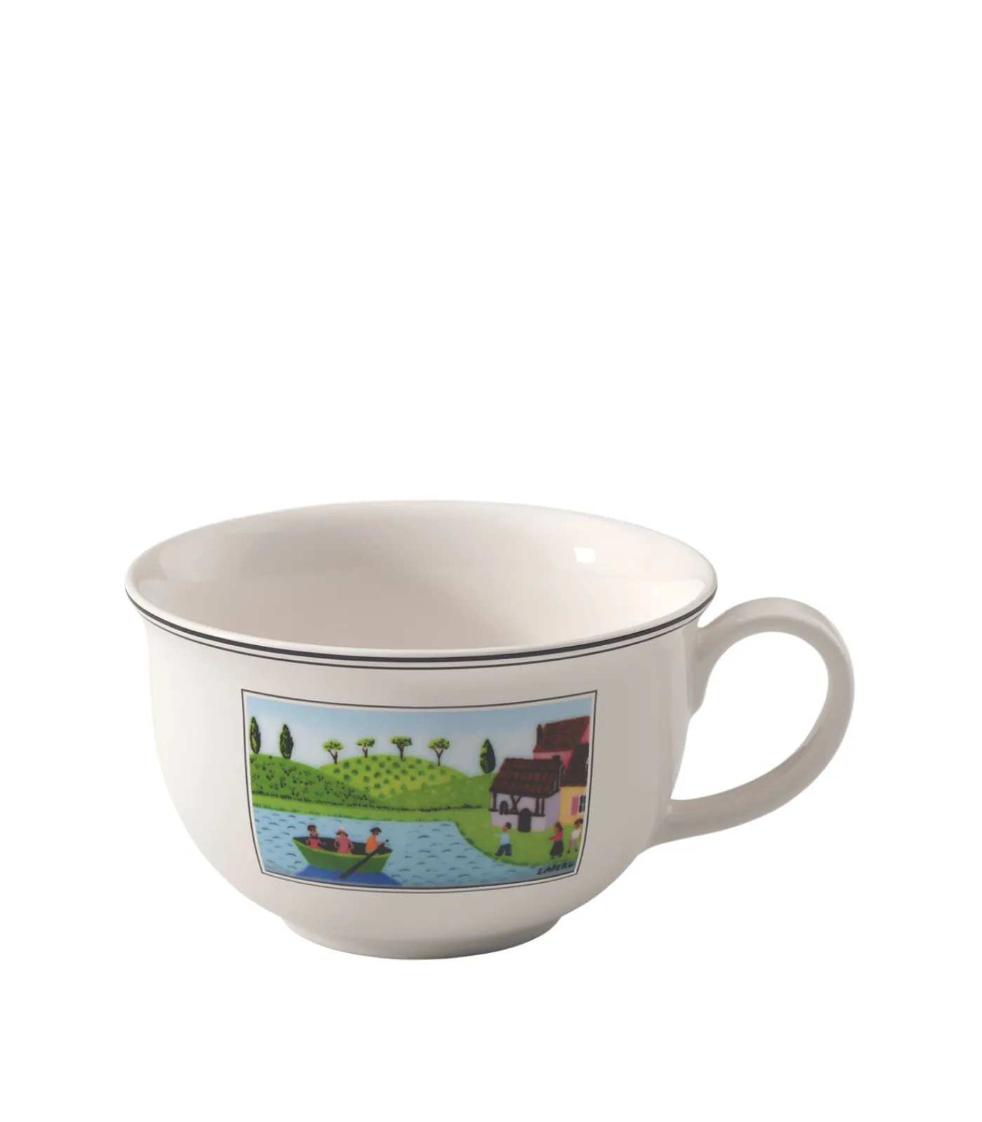 Discount Ontbijtkop XL Charm & Breakfast Design Naif Tafelgerei