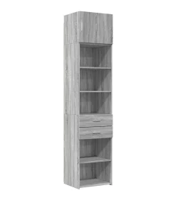 Online Opbergkast smal 50x42,5x225 cm bewerkt hout grijs sonoma eiken Meubels