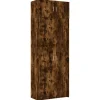 Hot Opbergkast 80x42,5x225 cm bewerkt hout gerookt eikenkleur Meubels