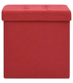 Hot Opbergkruk inklapbaar kunstlinnen wijnrood Stoelen