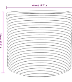 Clearance Opbergmand Ø 40x35 cm katoen beige en wit Manden En Bakken