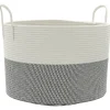 Sale Opbergmand Ø 51x33 cm katoen grijs en wit Manden En Bakken