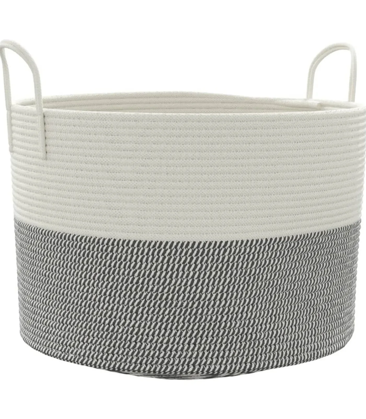 Sale Opbergmand Ø 51x33 cm katoen grijs en wit Manden En Bakken