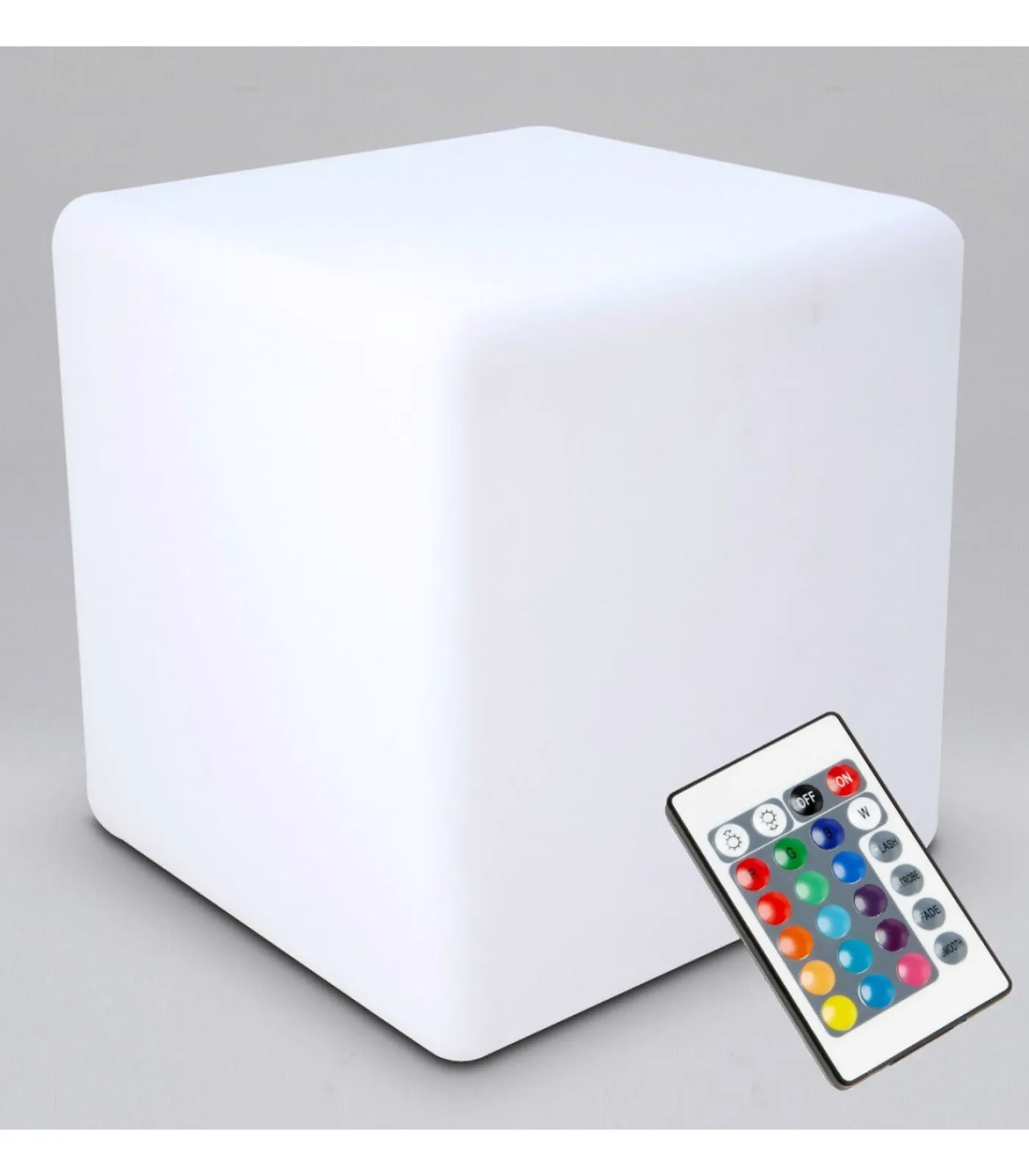 Online Oplaadbare multikleurige LED-kubus van 43 cm Kaarsen & Kaarshouders