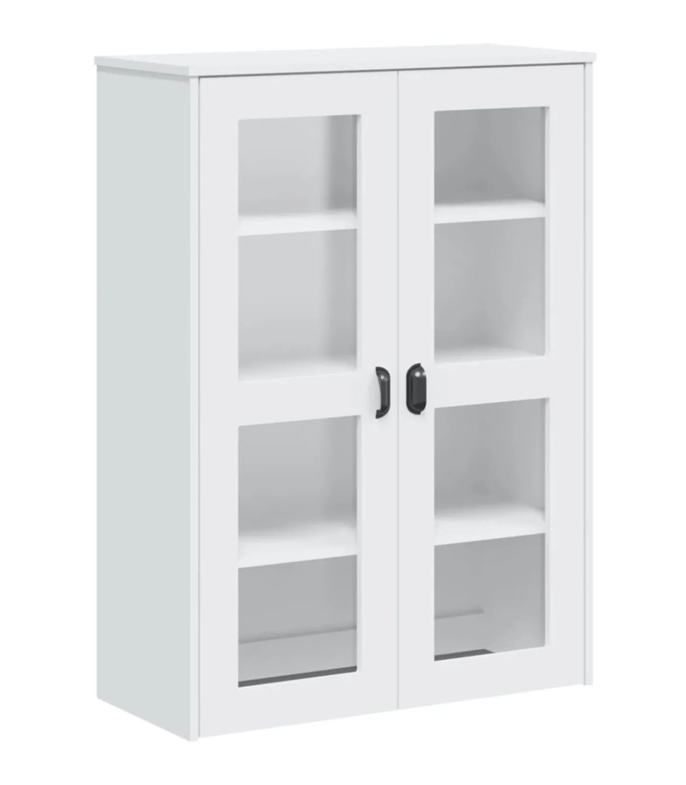 Clearance Opzetkast VIKEN bewerkt hout wit Meubels