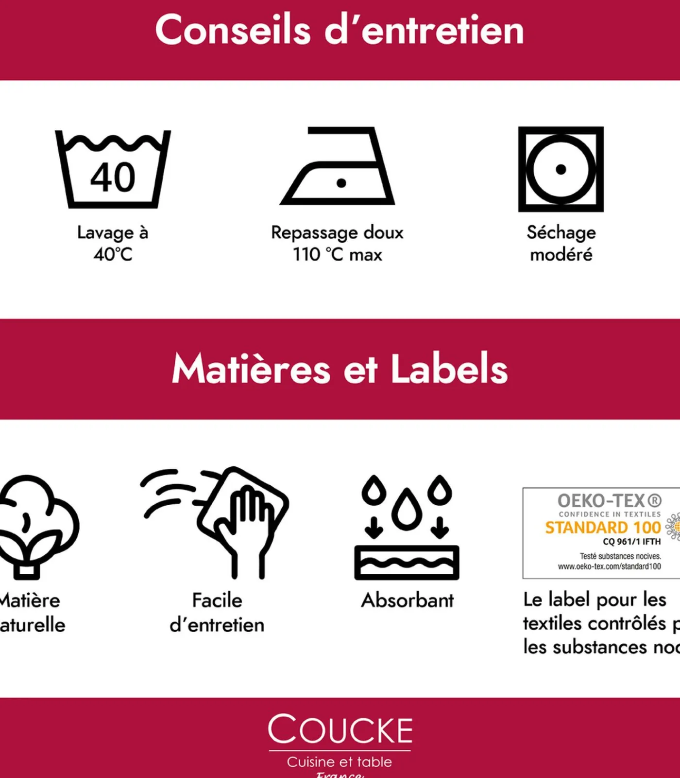 Outlet Origins - Set van 2 katoenen theedoeken met print Keuken- & Tafellinnen