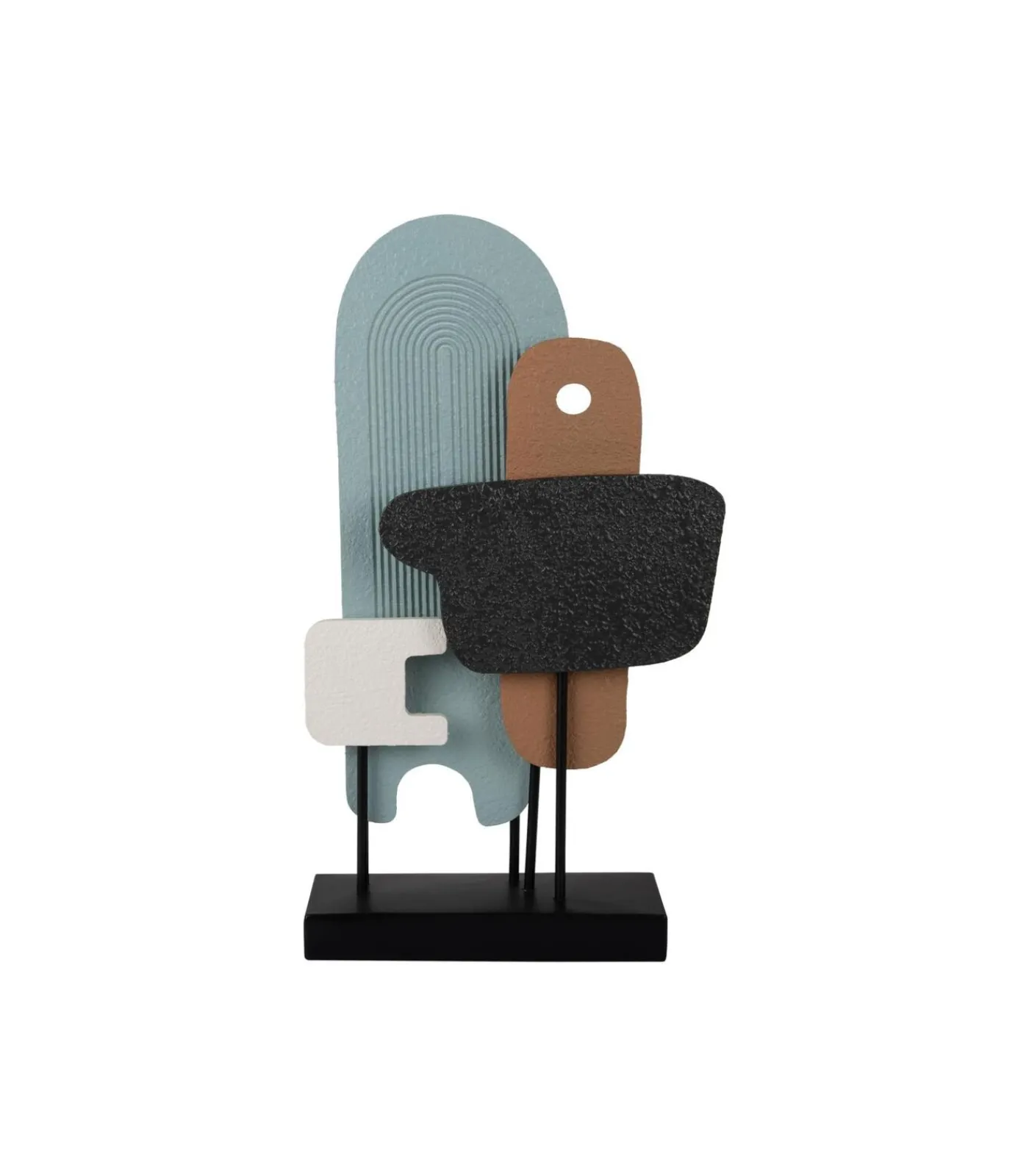 Sale Ornament Abstract Art - Multicolor - 27.5x11x49cm Decoratie