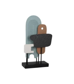 Sale Ornament Abstract Art - Multicolor - 27.5x11x49cm Decoratie