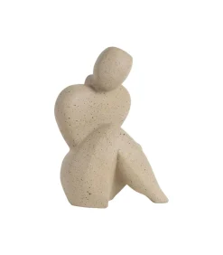 New Ornament Abstracto Tip Large - Bruin - 17x11x22cm Decoratie