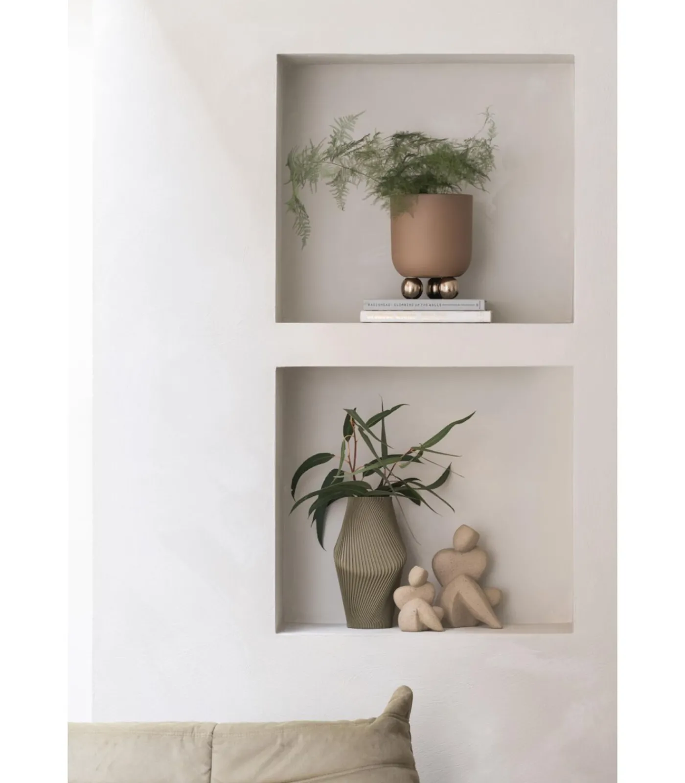 New Ornament Abstracto Tip Large - Bruin - 17x11x22cm Decoratie