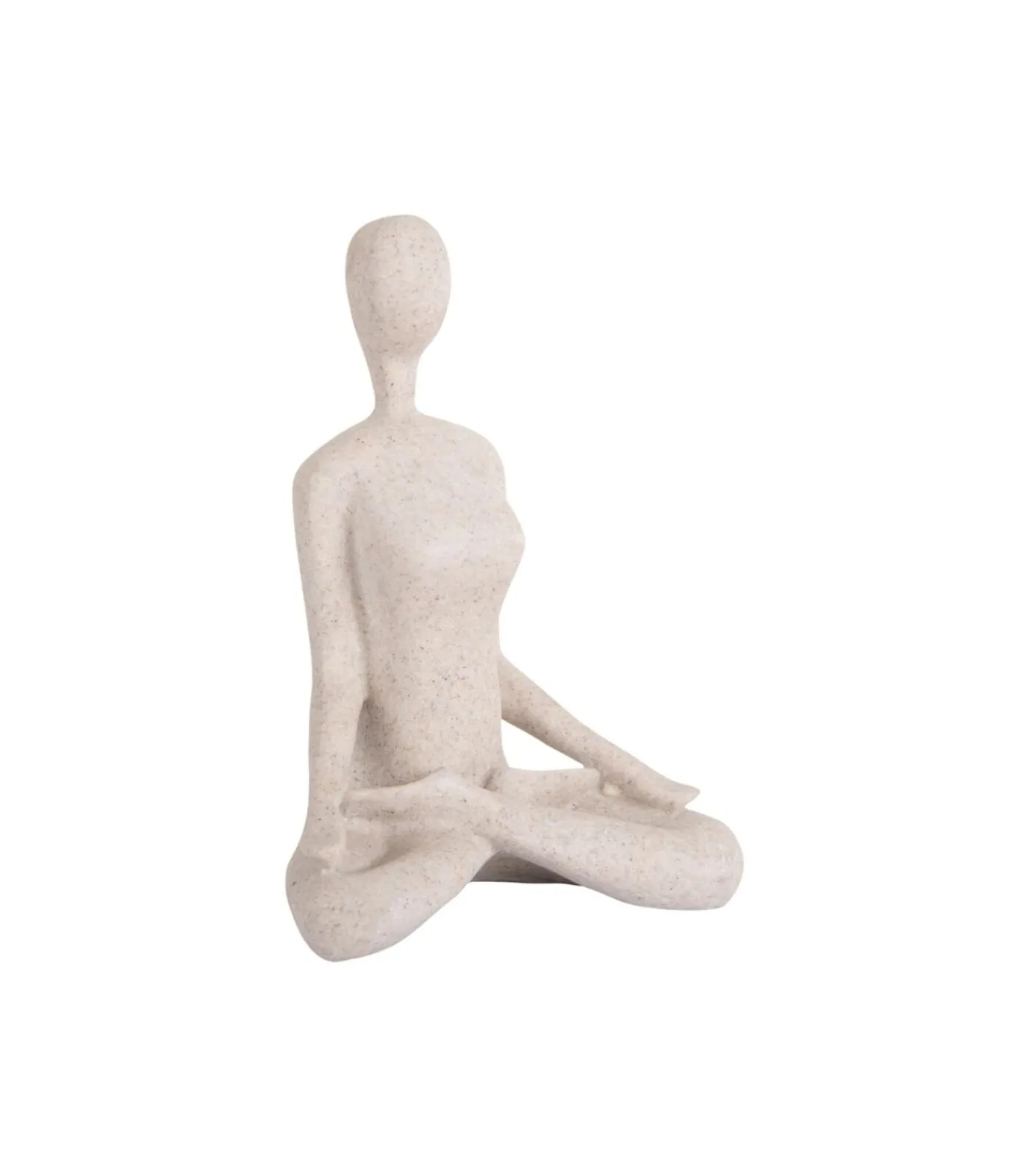 Sale Ornament Open Lotus - Grijs - 15x11x21cm Decoratie