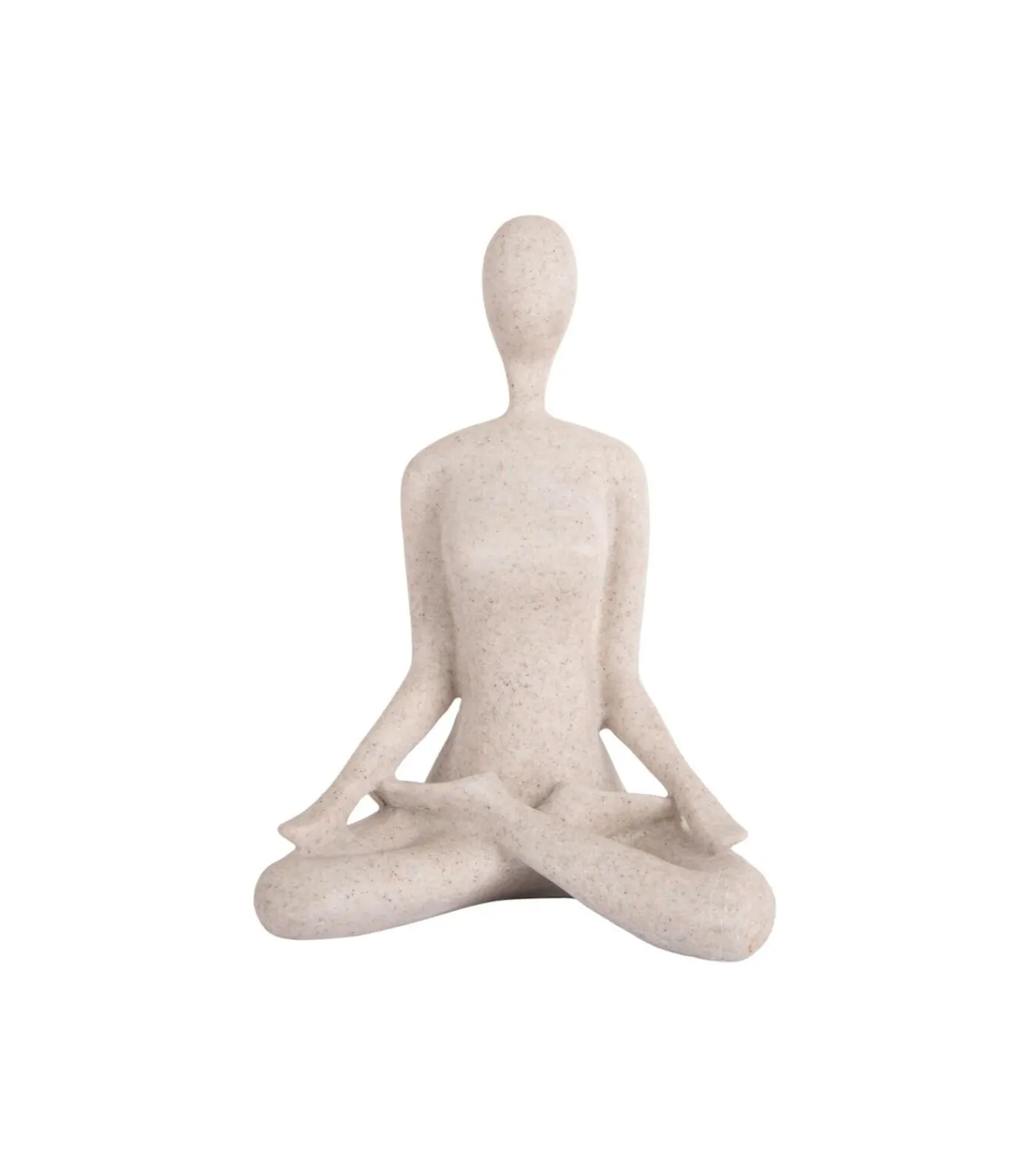 Sale Ornament Open Lotus - Grijs - 15x11x21cm Decoratie