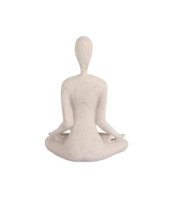 Sale Ornament Open Lotus - Grijs - 15x11x21cm Decoratie