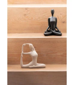 New Ornament Open Lotus - Zwart - 15x11x21cm Decoratie