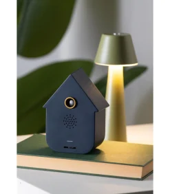 Best Ornament Sound Box Modern Cuckoo - Blauw - 12x7.5x11.5cm Decoratie