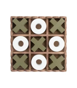 Online Ornament Tic Tac Toe - Groen - 18.5x18.5x5cm Decoratie