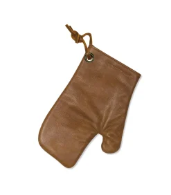 Best Ovenwant - (Volnerf) Leder - Vintage Camel - Geschikt voor Barbecue - Incl. Geschenkdoos Keuken- & Tafellinnen