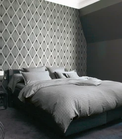 Sale PALACE Ardoise - Laken Jacquard katoen Lakens