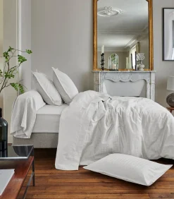 Sale PALACE Blanc - Laken Jacquard katoen Lakens