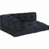 Outlet Pallet Sofa Kussen 3 pcs Antraciet Stof Zetels