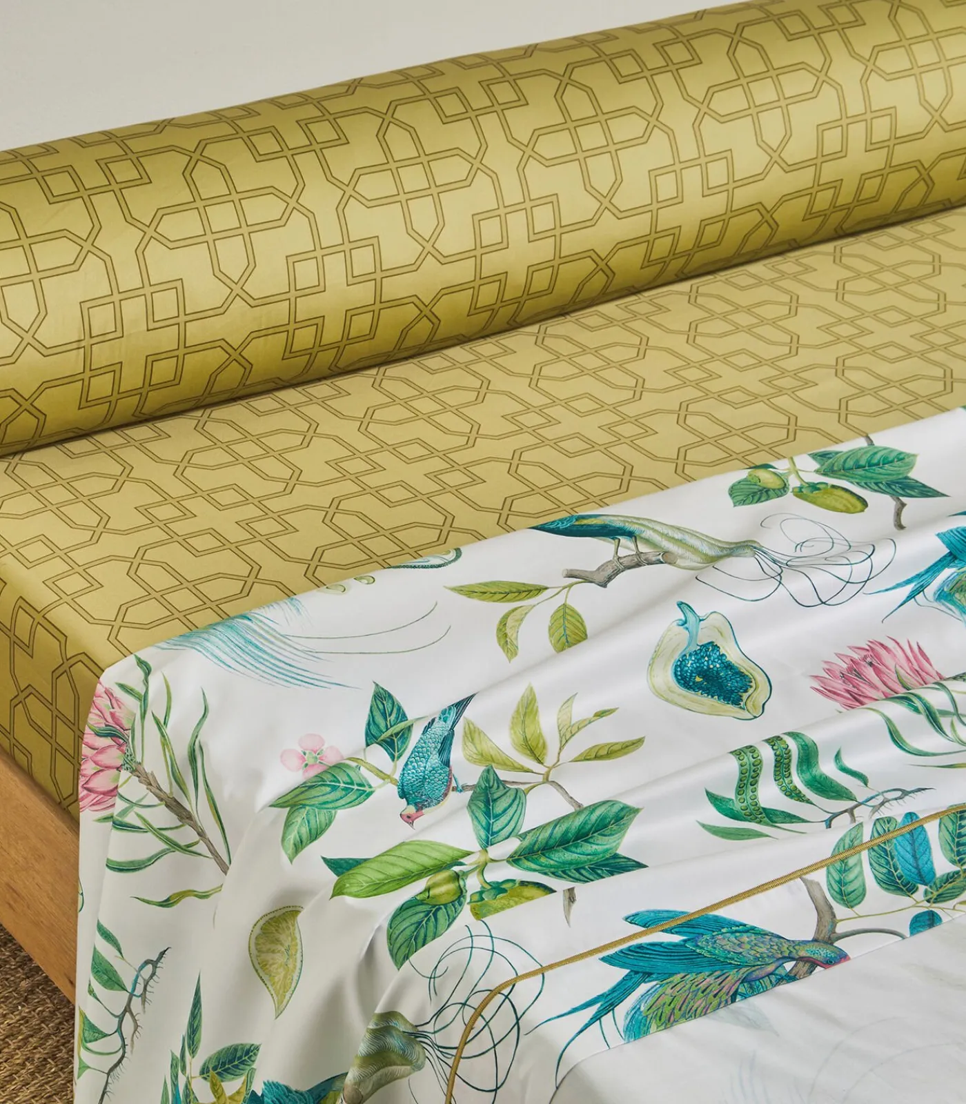 Discount PARADESIA Ocre - Laken Satijn katoen Lakens