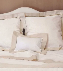 New Paris - Tweekleurig sloop voor rolkussen in halflinnen Made in France Kussenslopen