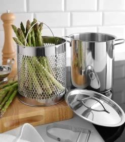 Discount Pastapan / Aspergepan - RVS - ø 16 cm / 5.5 liter Potten & Pannen