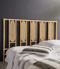 Online Paulette - Hoofdbord van gevlochten riet 160 cm Bedden