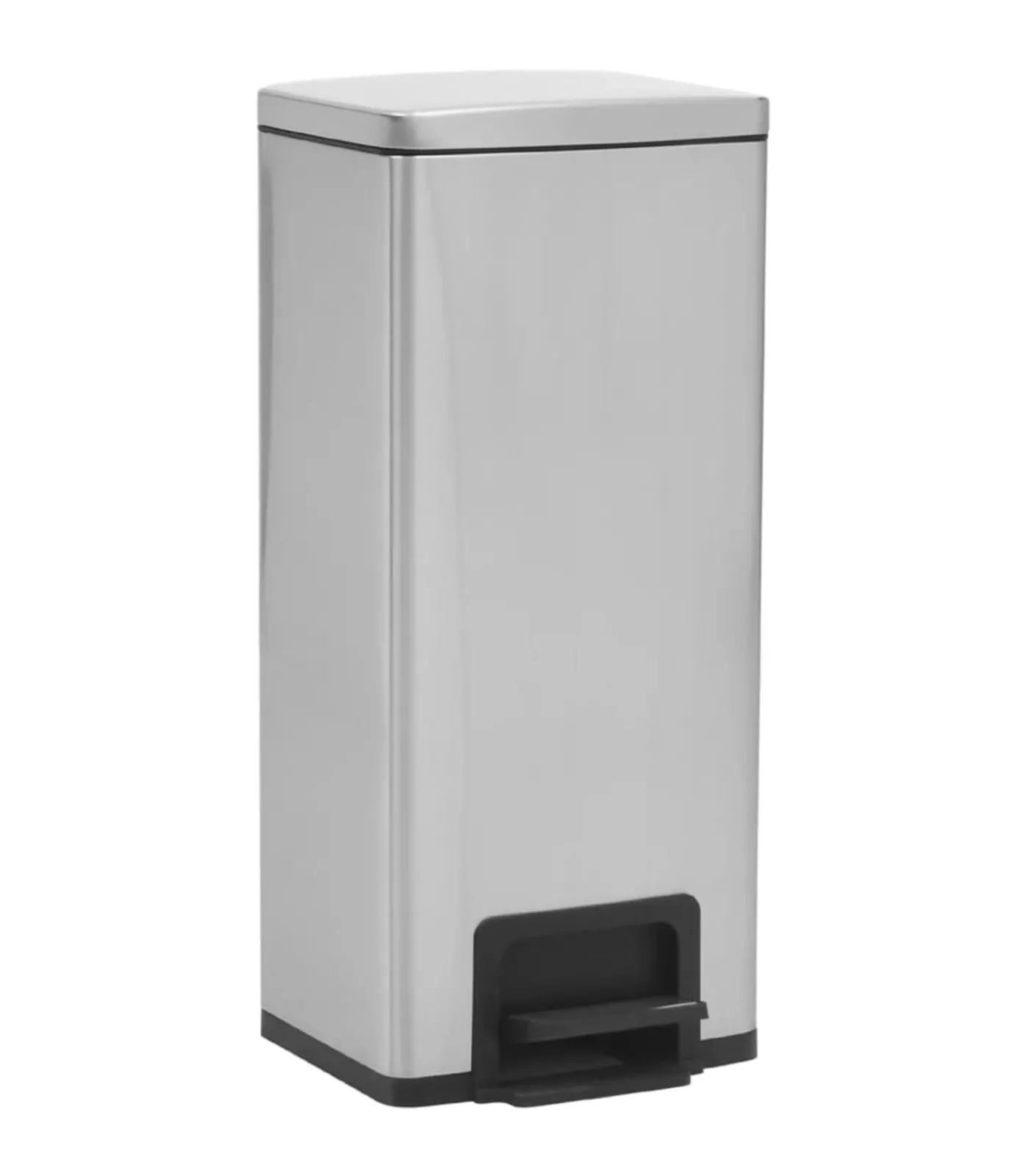 New Pedaalemmer met anti-vingerafdruk 30 L RVS zilverkleurig Manden En Bakken