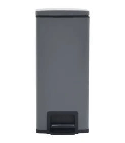 New Pedaalemmer met anti-vingerafdruk 30 L RVS grijs Manden En Bakken