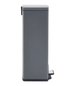 New Pedaalemmer met anti-vingerafdruk 30 L RVS grijs Manden En Bakken