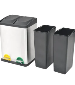 Hot Pedaalemmer voor recycling 36 L roestvrij staal Manden En Bakken