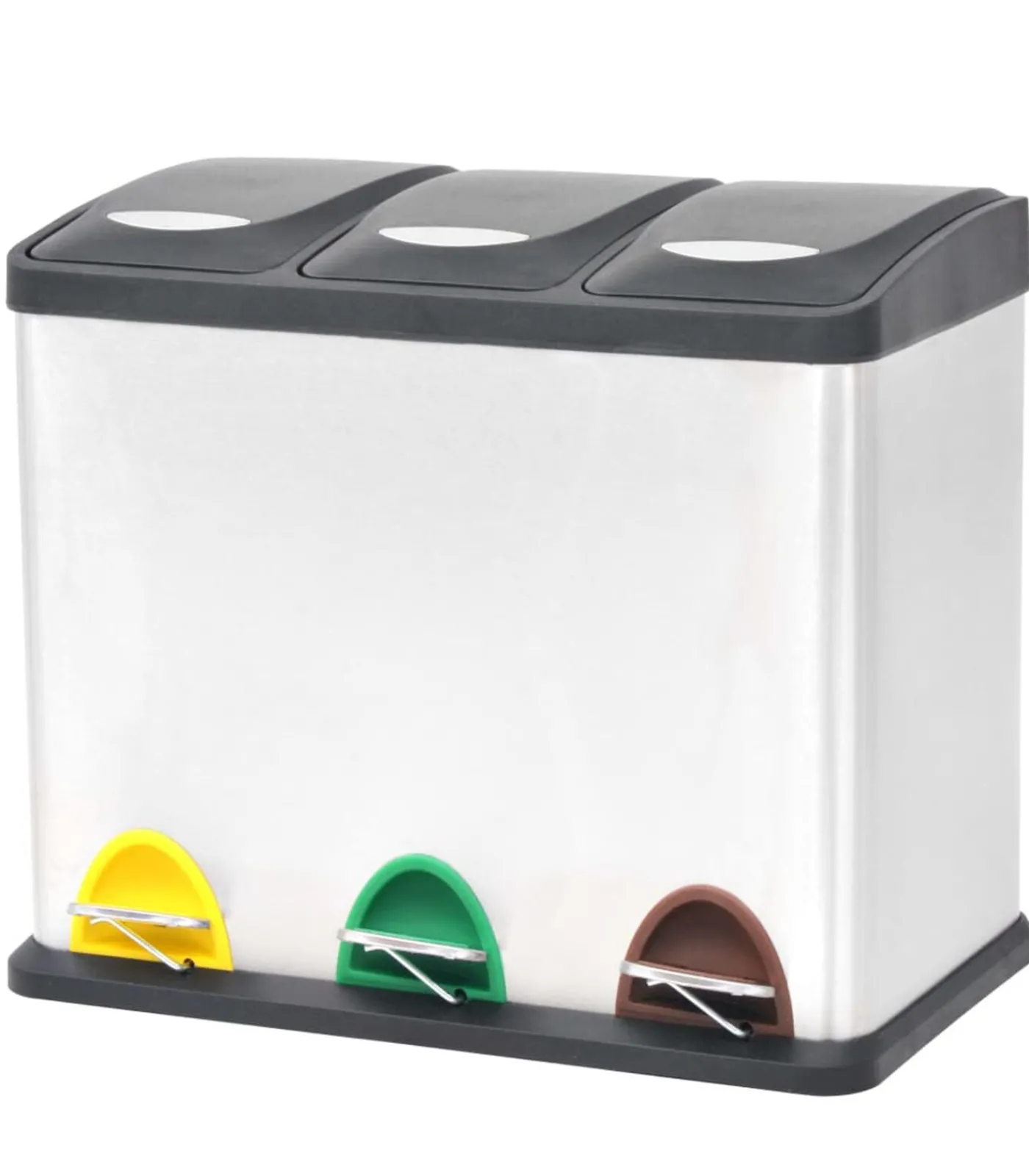 Clearance Pedaalemmer voor recycling 24 L roestvrij staal Manden En Bakken