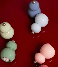 Outlet Peper/zoutmolen H12cm blauw Betty - set/2 Keukenaccessoires