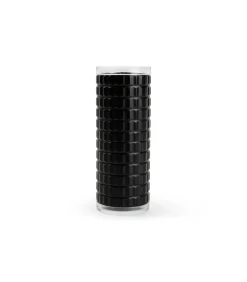 Hot Peper/zoutmolen H12,5cm geribbeld zwart Savor Keukenaccessoires