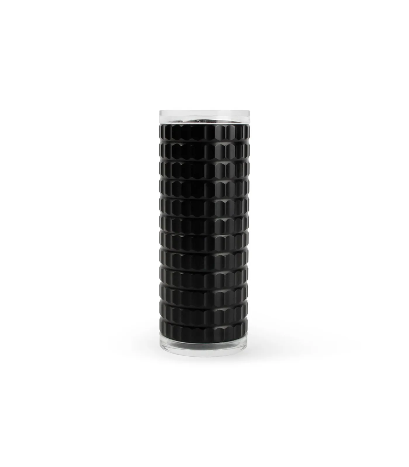 Hot Peper/zoutmolen H12,5cm geribbeld zwart Savor Keukenaccessoires