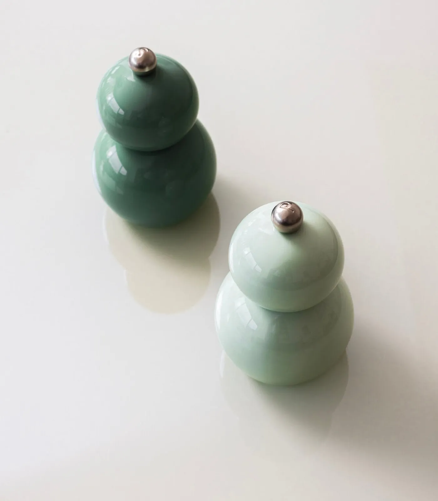 Outlet Peper/zoutmolen H12cm groen Betty - set/2 Keukenaccessoires