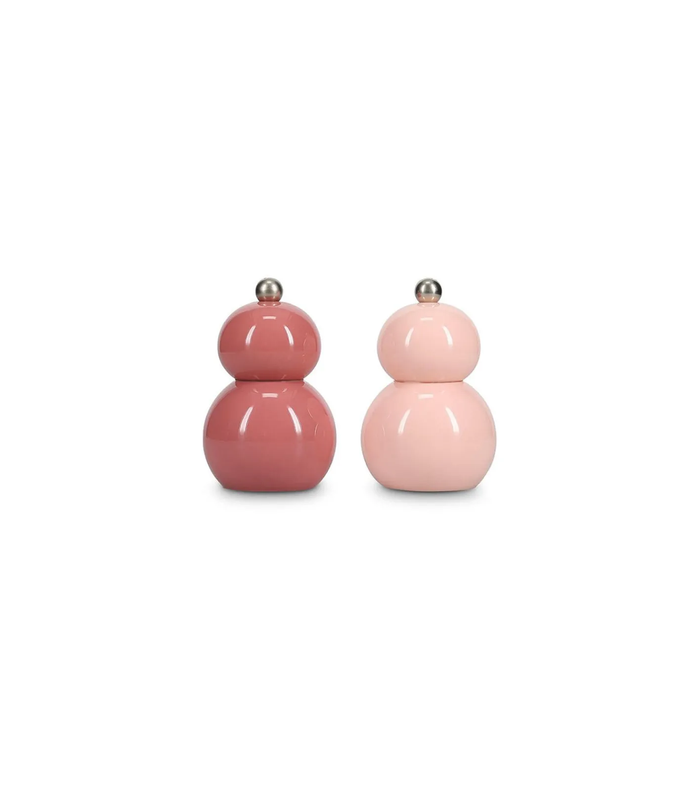 Sale Peper/zoutmolen H12cm roze Betty - set/2 Keukenaccessoires