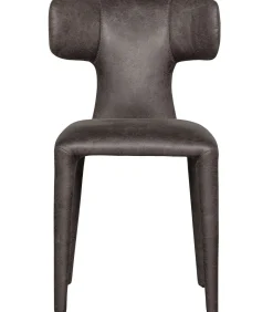 Online Permit Eetkamerstoelen - Leerlook - Zwart/Grijs - Set van 6 Stoelen