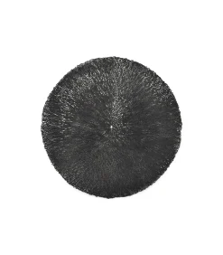 Discount Placemat 38cm zwart Vene - (x4) Keukenaccessoires