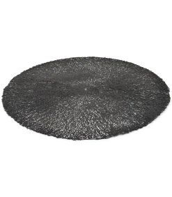 Discount Placemat 38cm zwart Vene - (x4) Keukenaccessoires
