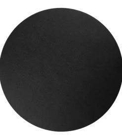 Online Placemats - Vegan leer - Zwart - ø 38 cm - 6 stuks Keuken- & Tafellinnen