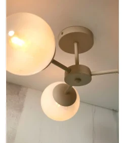 Best Plafonniere Aspen - Zand - 54x54x22.5cm Hanglampen