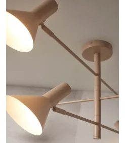 Hot Plafonniere Izmir - Grijs - 124x124x40cm Hanglampen